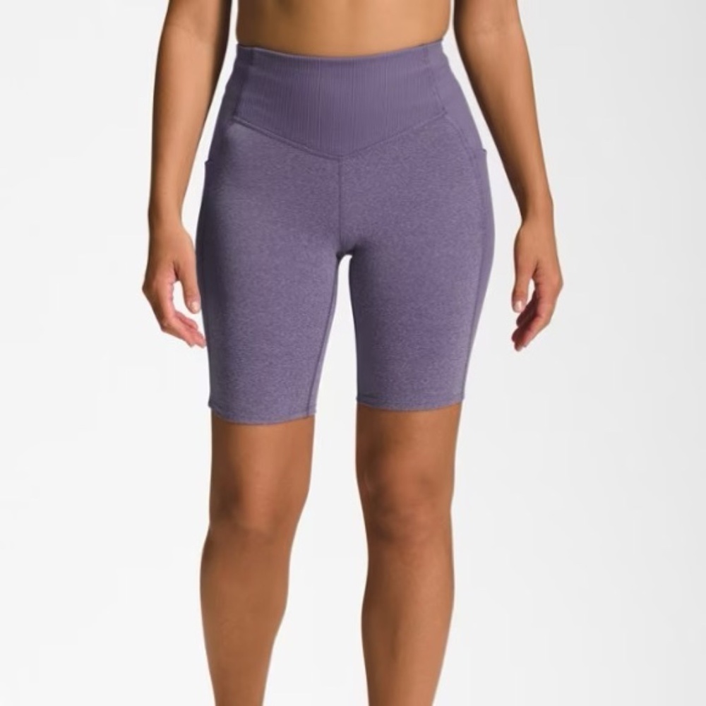The North Face EA Dune Sky 9" Heather Purple Women's Biker Shorts Size S